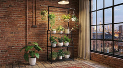 Metal 3 Tiered Hanging Plant Stand, Heavy Duty, Black