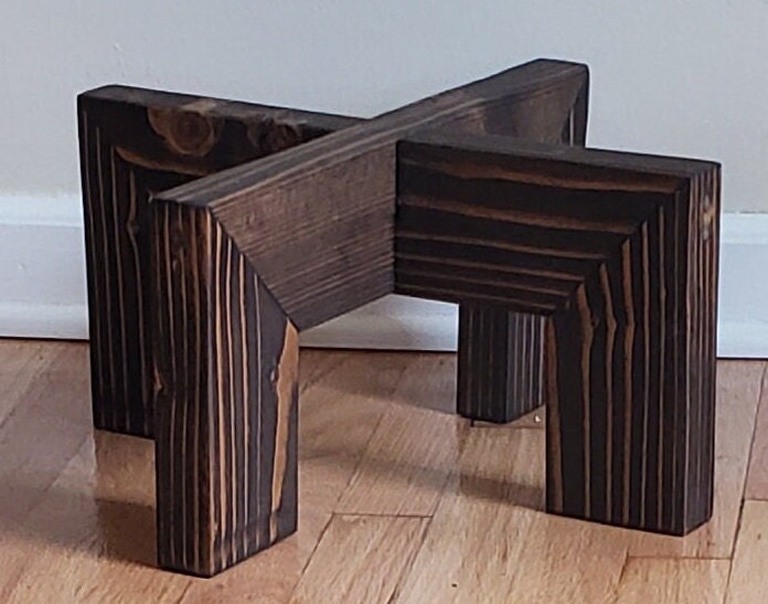 Wood Plant Stand: Indoor Outdoor Pot Riser Pedestal