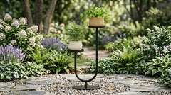 2-Tier Metal Plant Stand – Heavy Duty Indoor Outdoor Flower Pot Shelf