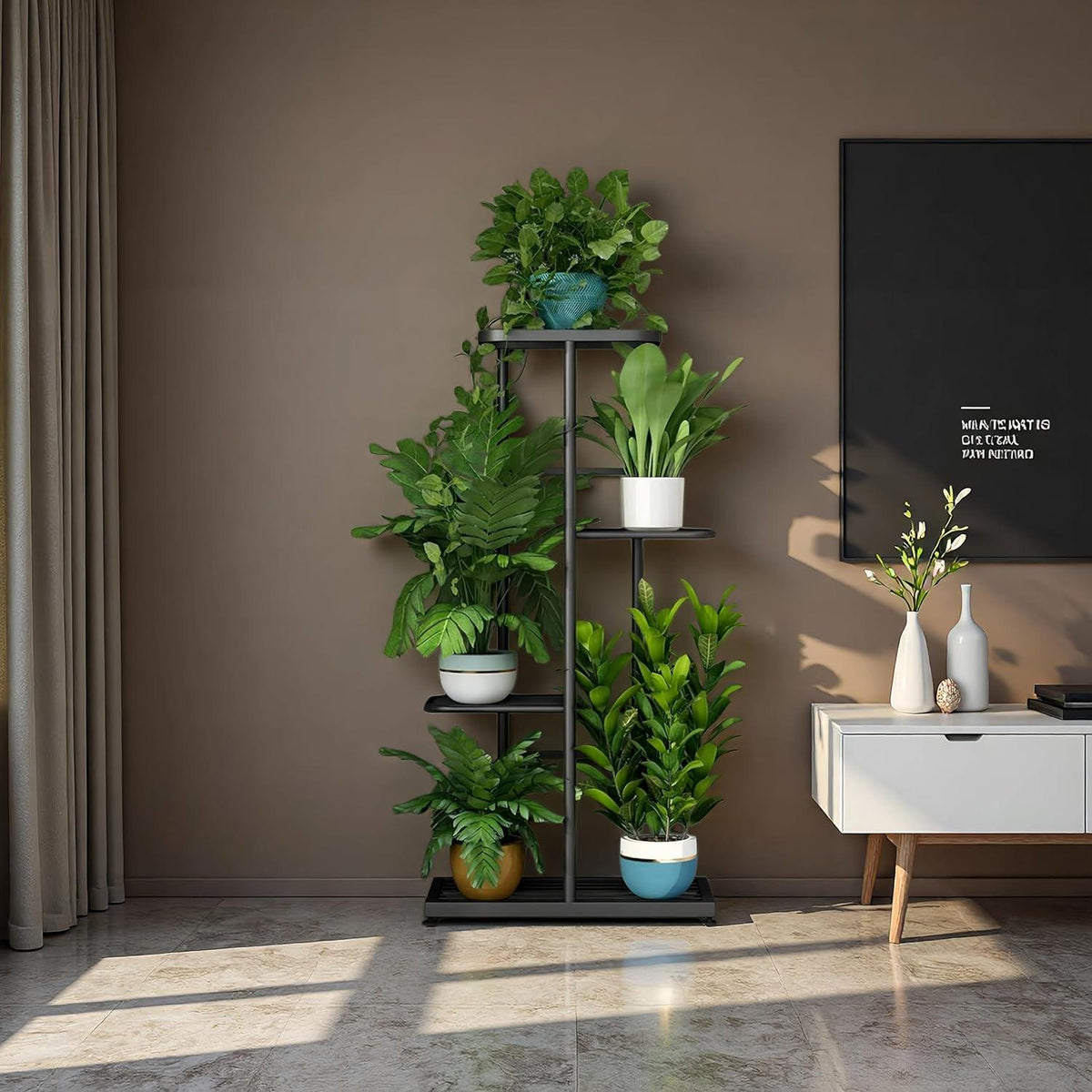 4 Tier Metal Corner Plant Stand
