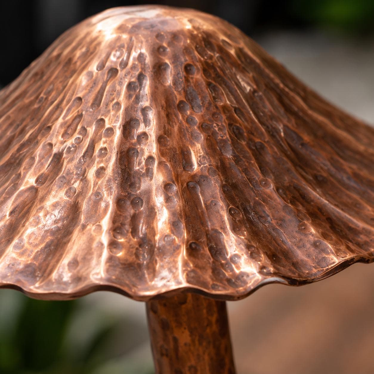 Copper Mushroom Garden Stakes